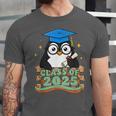 Graduate Penguin Class Of 2025 Kids Graduation Unisex Jersey T-Shirt