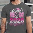 Graduation 2025 Proud Mom Of 2025 Graduate Floral Women Unisex Jersey T-Shirt