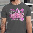 Graduation 2027 Senior 2027 Class Of 2027 Coquette Pink Girl Unisex Jersey T-Shirt