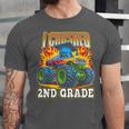 Graduation 2nd Grade Monster Truck Boys I Crushed Grad Unisex Jersey T-Shirt