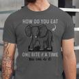 Graduation Apparel How To Eat Elephant One Bite At A Time Unisex Jersey T-Shirt