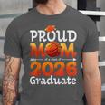 Graduation Basketball Retro Proud Mom Of A 2026 Graduate Unisex Jersey T-Shirt