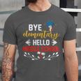 Graduation Bye Elementary Hello Middle School Graduate Unisex Jersey T-Shirt