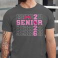 Graduation Class Of 2026 Senior 2026 Pink Bow Coquette Unisex Jersey T-Shirt