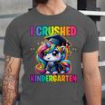 Graduation I Crushed Kindergarten Unicorn Girls Grad Magical Unisex Jersey T-Shirt