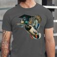 Graduation Mallard Duck Hunter Hunting Season Grad Hunting Unisex Jersey T-Shirt