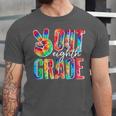 Graduation Peace Sign Out Eighth Grade Tie Dye Hippie Unisex Jersey T-Shirt