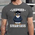 Graduation Penguin Licensed Smartass Graduate Unisex Jersey T-Shirt