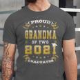 Graduation Proud Grandma Of Two 2021 Graduates High School Unisex Jersey T-Shirt