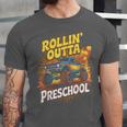 Graduation Rollin' Outta Preschool Monster Truck Boys Pre-K Unisex Jersey T-Shirt