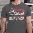 Graduation Shirt For Nurses Nursing School Survivor Tee Unisex Jersey T-Shirt