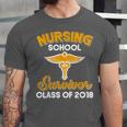 Graduation Shirt Nursing School Survivor Class Of 2018 Tee Unisex Jersey T-Shirt