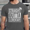 Graduation Shirt Straight Outta Elementary Unisex Jersey T-Shirt