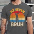 Graduation Six Seven Bruh Dabbing 67 Meme 6 7 Boys Kids Unisex Jersey T-Shirt