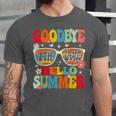 Groovy Goodbye 7th Grade Graduation Hello Summer Kids Unisex Jersey T-Shirt