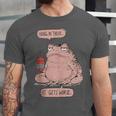 Hang In There It Gets Worse Introverts Anti Valentines Day Unisex Jersey T-Shirt