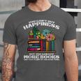 Happiness More Books Read Reading Librarian Men Women Kids Unisex Jersey T-Shirt Happiness More Books Read Reading Librarian Men Women Kids Unisex Jersey T-Shirt