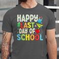 Happy Last Day Of School Teacher Kids Boys Girls Graduation Unisex Jersey T-Shirt