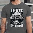 I Hate Everyone Introvert Anti-Social Dark Humor Unisex Jersey T-Shirt I Hate Everyone Introvert Anti-Social Dark Humor Unisex Jersey T-Shirt