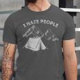 I Hate People Introvert Sarcastic I Love Camping Unisex Jersey T-Shirt I Hate People Introvert Sarcastic I Love Camping Unisex Jersey T-Shirt
