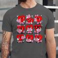 Heart Reading Books Valentine Teacher Boys Girls Book Lover Unisex Jersey T-Shirt
