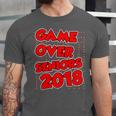 High School Graduation Tshirt Game Over Senior Class Of 2018 Unisex Jersey T-Shirt