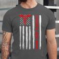 Hospice Aide American Flag Nurses Graduation Medical Unisex Jersey T-Shirt