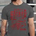 Hotrod Car Automotive Nostalgia Distressed Retro Unisex Jersey T-Shirt