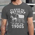 Humorous Wagon Plea Please Be Patient I'm From The 1900s Unisex Jersey T-Shirt Humorous Wagon Plea Please Be Patient I'm From The 1900s Unisex Jersey T-Shirt