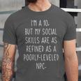 I'm a 10 Meme For Introvert Gaming Lover Boyfriend Unisex Jersey T-Shirt
