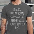 I'm a 10 Meme For Introvert Personality Video Gamer Unisex Jersey T-Shirt I'm a 10 Meme For Introvert Personality Video Gamer Unisex Jersey T-Shirt