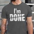 I'm Done Sarcastic Introvert Introversion Unisex Jersey T-Shirt I'm Done Sarcastic Introvert Introversion Unisex Jersey T-Shirt