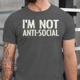 I'm Not Anti-Social I Introvert Unisex Jersey T-Shirt