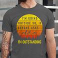 I'm Outstanding Retro Introvert Mountain Trip Lover Unisex Jersey T-Shirt