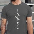 INFJ Introvert Personality Psychology Vertical Writing Unisex Jersey T-Shirt
