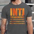 INTJ Architect Personality Introvert Sarcastic Orange Unisex Jersey T-Shirt INTJ Architect Personality Introvert Sarcastic Orange Unisex Jersey T-Shirt
