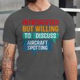 Introvert Aircraft Spotting Lovers Men & Women Unisex Jersey T-Shirt