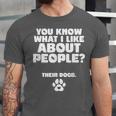 Introvert Animal Dog Owner Unisex Jersey T-Shirt