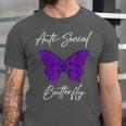 Introvert Antisocial Butterfly For Women Men Unisex Jersey T-Shirt