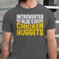 Introvert Antisocial Chicken Nugget Lover Foodie Unisex Jersey T-Shirt Introvert Antisocial Chicken Nugget Lover Foodie Unisex Jersey T-Shirt
