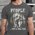 Introvert Bigfoot People Not A Big Fan Dad Joke Unisex Jersey T-Shirt