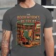 Introvert Book Lover The Bookworm's Retreat Unisex Jersey T-Shirt