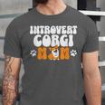 Introvert Corgi Mom Dog Pet Morca Works Dog For Men Women Unisex Jersey T-Shirt