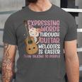 Introvert Guitarist Expressing Words Through Guitar Melody Unisex Jersey T-Shirt Introvert Guitarist Expressing Words Through Guitar Melody Unisex Jersey T-Shirt