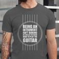 Introvert Guitarist Play Guitar Instrument Music Acoustic Unisex Jersey T-Shirt Introvert Guitarist Play Guitar Instrument Music Acoustic Unisex Jersey T-Shirt