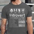 Introvert Label Antisocial Loner Socially Awkward Unisex Jersey T-Shirt