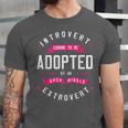 Introvert Looking To Be Adopted Introvert Humor Unisex Jersey T-Shirt
