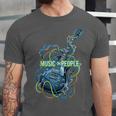 Introvert Music Lover Electric Guitar Rock Unisex Jersey T-Shirt