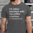 Introvert Sarcastic Coffee Lovers Unisex Jersey T-Shirt Introvert Sarcastic Coffee Lovers Unisex Jersey T-Shirt