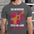Introvert Singers Singing Sad Song Classical Music Lovers Unisex Jersey T-Shirt